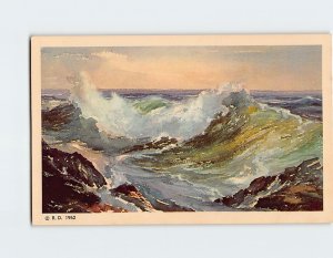 Postcard Rolling In Maine Coast, Maine