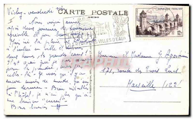 Old Postcard Auvergne Thiers House of the Seven Capital Fisheries