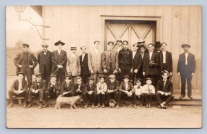 DS2/ RPPC Postcard c1910 Baseball Team Medix Railroad Depot 121