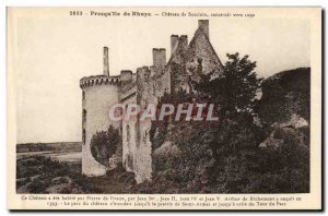 Old Postcard Chateau Presqu'ile de Rhuys 39ile Suscinio Castle