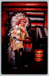 Lake George  New York  Indian Village   Postcard