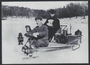 Winter in Minnesota Snowmobile