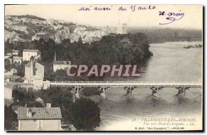 Old Postcard View to Villeneuve Avignon Pont d'Avignon