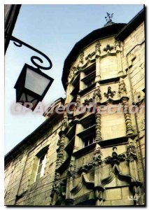 Modern Postcard Brive Rue Des Aldermen Beautiful Turret carved Renaissance