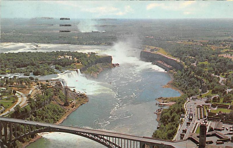 Aerial view Niagara Falls 1965 