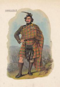 Buchanan Scottish Kilt Fashion Scotland Postcard