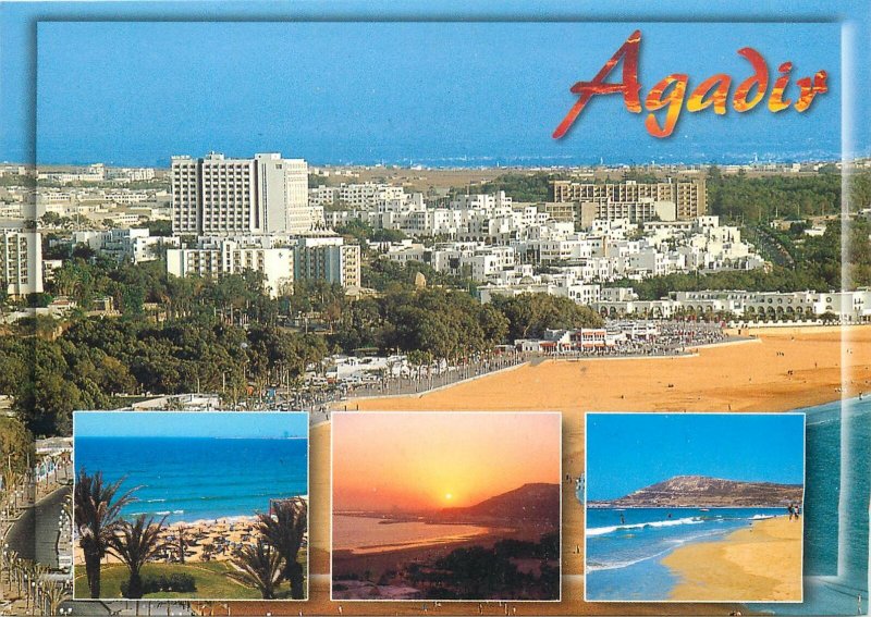 Morocco Postcard Agadir different aspects