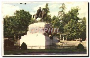 Old Postcard Madrid Retiro Estatua del General Martinez Campos
