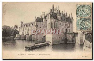 Chenonceau Old Postcard The Eastern Facade castle