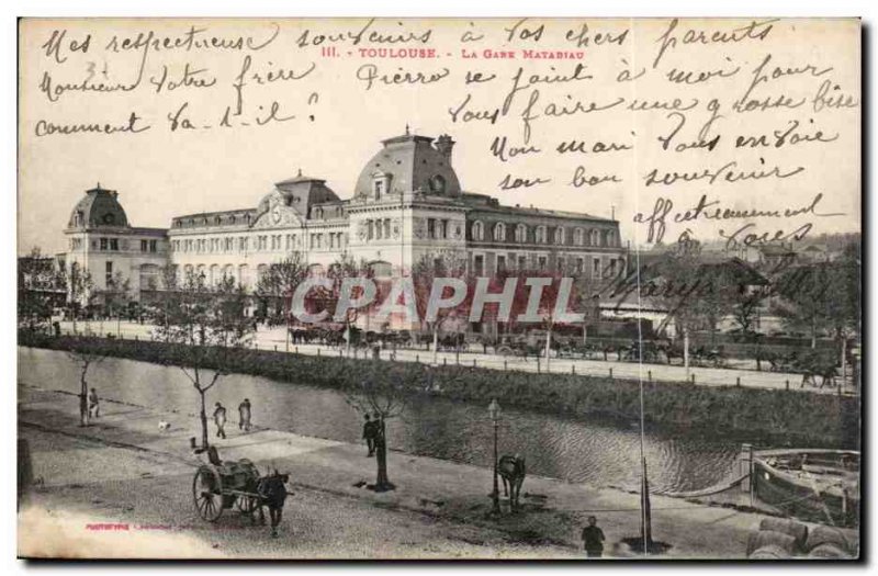 Toulouse - Matabiau Station - Old Postcard