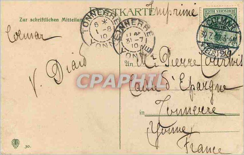 Postcard Old Haubitzenbatterie Zur schriftlichen Mitteilung Army