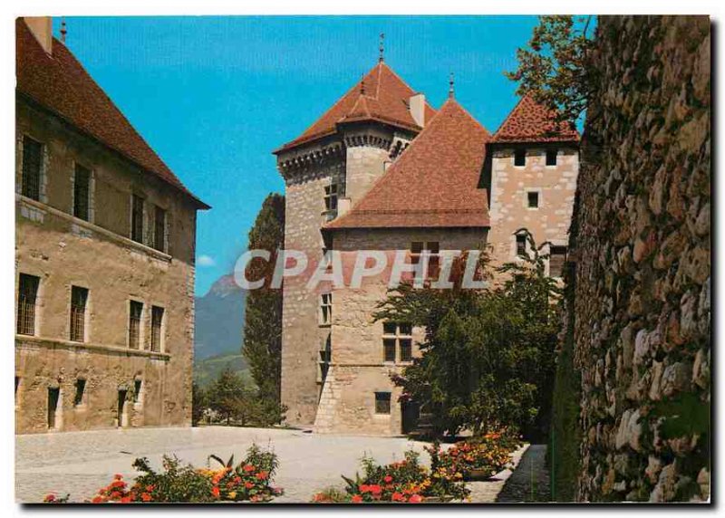Modern Postcard Annecy Chateau Court