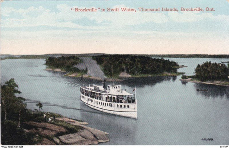 BROCKVILLE , Ontario , Canada , 00-10s ; BROCKVILLE in swift water 1000 Isl...