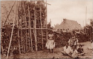 Fiji The Feast Prepared Men Children Unused TUCK Postcard H30