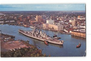 Wilmington North America NC Vintage Postcard U.S.S. North Carolina Battleship