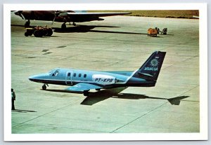 Airplane Postcard Cessna Citation PT-KPB Jaragua Airlines Congonhas Airport EG8