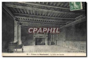 Old Postcard Montmort Chateau La Salle des Gardes