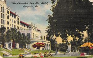 Augusta Georgia~Sheraton Bon Air Hotel~Bathing Beauties by Swimming Pool~1940s