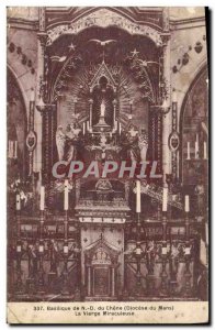 Old Postcard Basilica of Our Lady Chene Diocese of Le Mans Miraculous Virgin