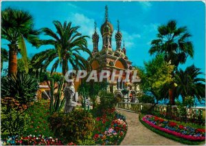 Postcard Modern Riviera Sanremo The Russian Church