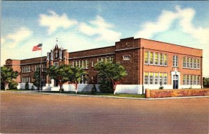 Deming, NM New Mexico   PUBLIC SCHOOL   ca1940's Curteich Linen Postcard