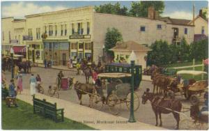 Linen of Main Street Mackinac Island Michigan MI