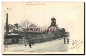 Postcard Old Mine Mines Saint Etienne at home in 1903. Its mines Well Chatelus