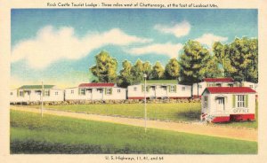 TN, Tennessee  ROCK CASTLE TOURIST LODGE~Lookout Mountain   c1940's Postcard