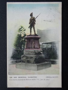 Warwickshire NUNEATON The War Memorial c1905 Postcard by Sidwell, Meriden