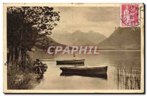 Postcard Old La Douce France Haute Savoie Annecy Lake and the end of Bauges