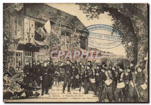 Old Postcard Militaria The latest cartridges Bazelles Ardennes