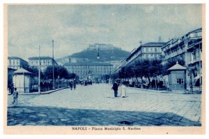 Italy  Napoli , Piazza Municipio S. Martino