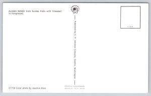 State View~Alaska Range & Fireweed From Eureka Flats~Vintage Postcard