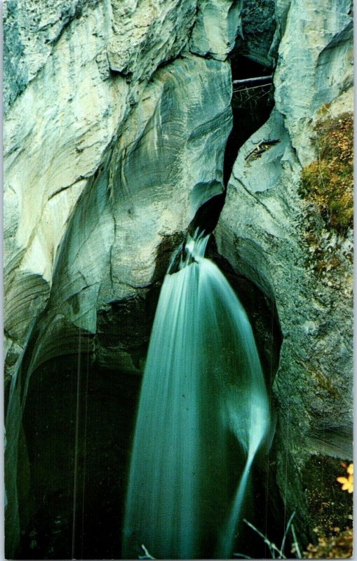 Maligne Canyon Limestone Chasm Jasper Park Canada Postcard