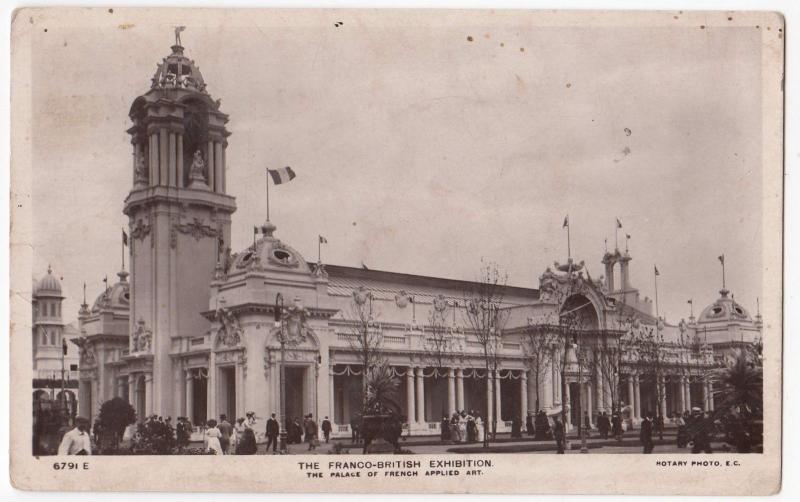 French Applied Art Palace Franco British Exhibition PPC- Miss Stout Esquelines