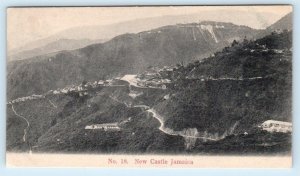 NEW CASTLE, JAMAICA ~ Aerial View ca 1900s UDB Postcard