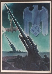 GERMANY THIRD 3rd REICH ORIGINAL CARD WWII KLEIN WEHRMACHT - ANTI-AIRCRAFT