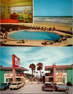 Florida Daytona Beach Sea Breeze Motel Double Card