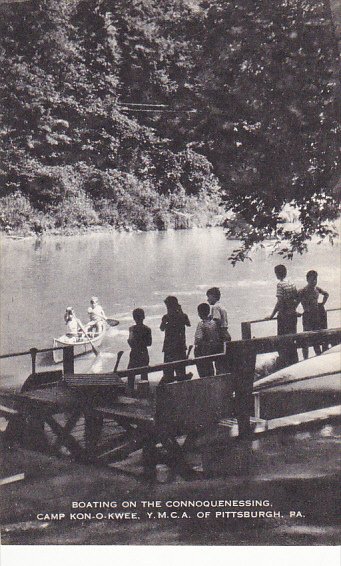 Boating On The Connoquenessing Cam Kon-O-Kwee YMCA Of Pittsburg Pennsylvania ...