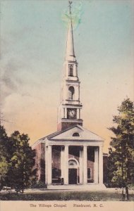 North Carolina Pinehurst The Village Chapel Handcolored Albertype