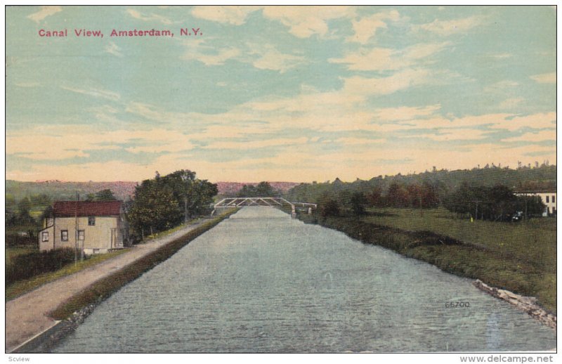 Canal Views, AMSTERDAM, New York, 1900-1910s
