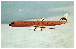 Braniff BI International Airways Postcard McDonnell Douglas DC-8-62