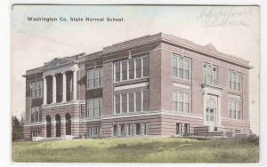 Washington Co State Normal School University Machias Maine 1916 postcard