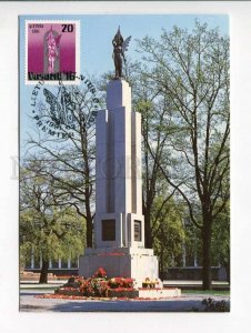 414201 Lithuania 1990 year Kaunas statue of Liberty First Day postcard