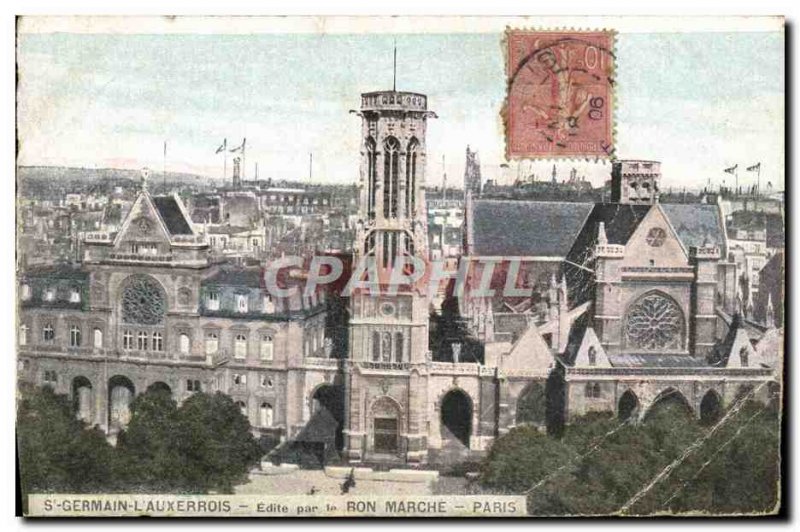 Old Postcard St Germain L & # 39Auxerrois Edits By Le Bon Marche Paris