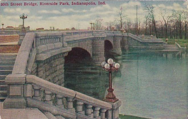 Indiana Indianapolis 30th Street Bridge Riverside Park