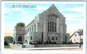 PASADENA, California  CA  Lake Avenue FIRST UNITED PRESBYTERIAN CHURCH Postcard