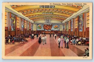 Cincinnati Ohio OH Postcard Concourse Union Terminal Station Depot Passenger