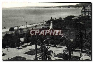 Postcard Old Nice Theater de Verdure and the Bay of Angels