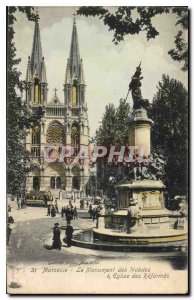 Postcard Old Marseille Church reforms and moving monument